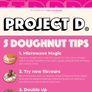 5 doughnut tips! 🍩