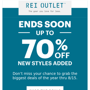 New Styles Just Added—Up to 70% Off