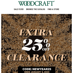 Take an Extra 25% Off Clearance Tools & Supplies