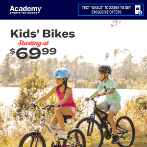 Kids’ Bikes, Starting at $69.99