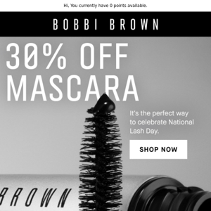 Last day: 30% off our # 1 mascara