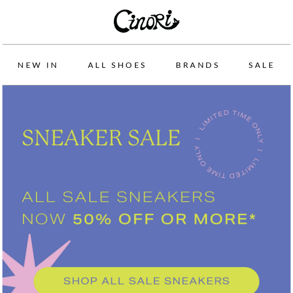 🔥 Cinori Sneaker Sale: Grab Your Favorite Pairs at 50% Off or More! 🔥