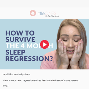 How to survive the 4 month sleep regression…😴