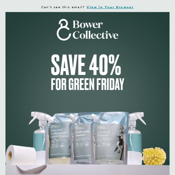 Save 40% for Green Friday! 🥳️