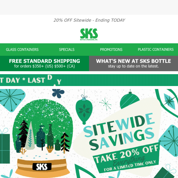 SKS Bottle Promotion, Clearance Blowout Sale