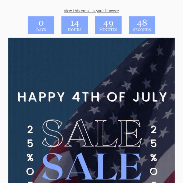 FOURTH OF JULY SALE
