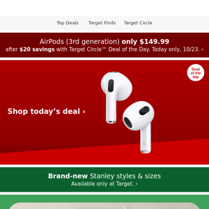 AirPods (3rd generation) only $149.99. Today only!