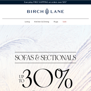 Sofas + sectionals ★ UP TO 30% off + an EXTRA 15% OFF bed & bath with code ★