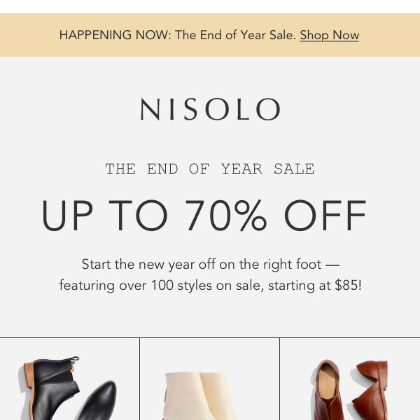 Ring in the New Year with up to 70% off.