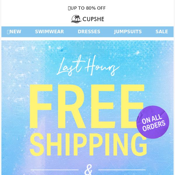 ⏰LAST HOURS: FREE SHIPPING + 40% OFF