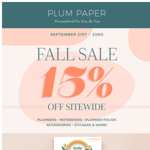 Fall is here! Get 15% OFF sitewide!😍🍂