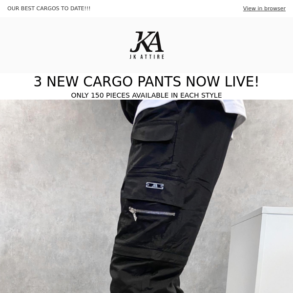 WE  HAVE JUST DROPPED 3 NEW CARGO PANTS 🔥