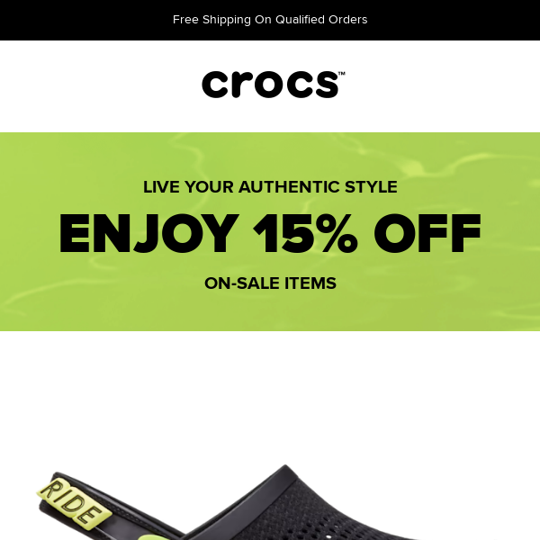 Price drop and 15% off! Take home some Crocs