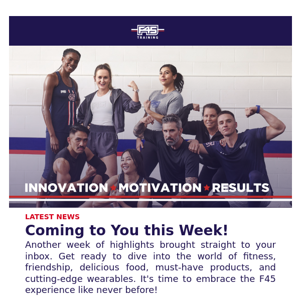 Your Weekly F45 Training Newsletter 💪