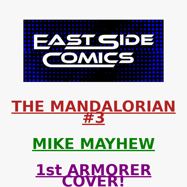 🔥ANNOUNCING MANDALORIAN #3 MIKE MAYHEW VARIANT🔥 ARMORER FIRST COVER APP 🔥 LIMITED 800 COPIES W/ COA! 🔥 PRE-SALE FRIDAY (8/05) at 5PM (ET) / 2PM (PT)