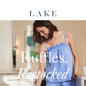 Ruffles are back in blue and white