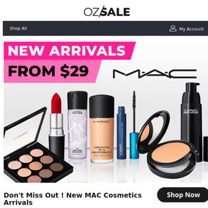 📣 New MAC Cosmetics From $29 - Must-See Range!