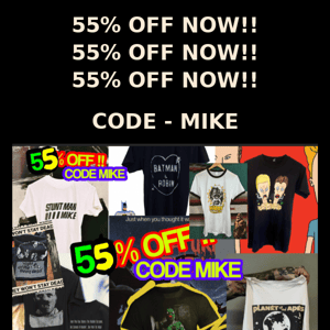 55% OFF !!! 55% OFF !!!