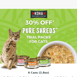 [EXTENDED] 30% Off Pure Shreds Trial Pack for Cats