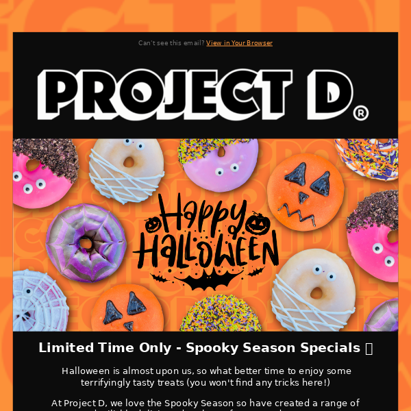 HALLOWEEN DOUGHNUTS HAVE JUST DROPPED! 🎃