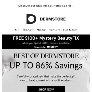 Up to 86% savings on Best of Dermstore🥂 (Yes, you read that right!)