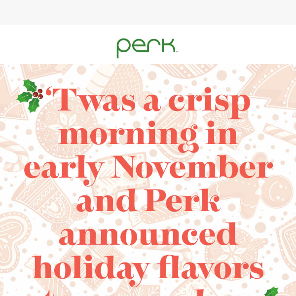 Holiday 2023 flavors are here! ☕🎄