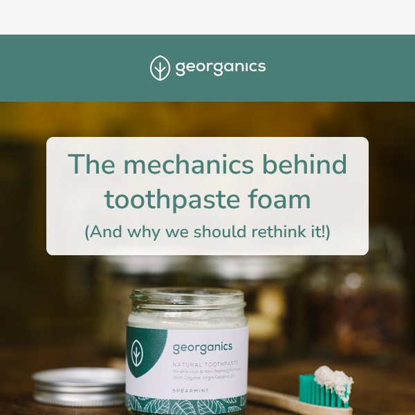 The mechanics behind toothpaste foam