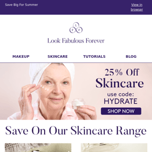 25% Off Skincare All Week