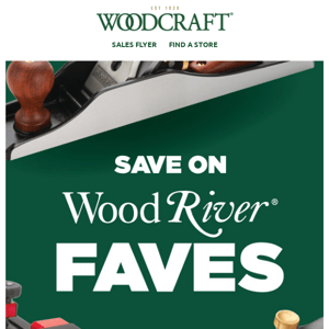 Save Up to 50% On WoodRiver® Faves