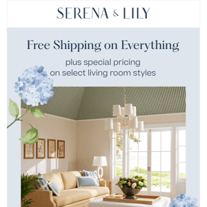 Everything ships free.