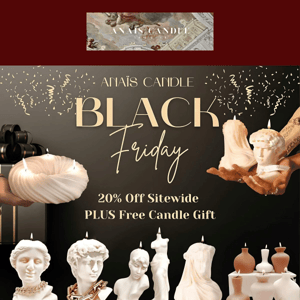 BLACK FRIDAY ONLY💥: Free Candle +20% Off