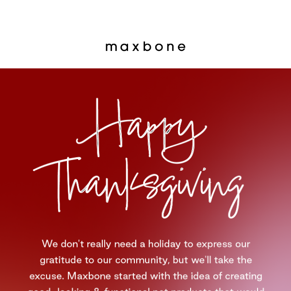 A Thanksgiving Treat: 30% Off Sitewide