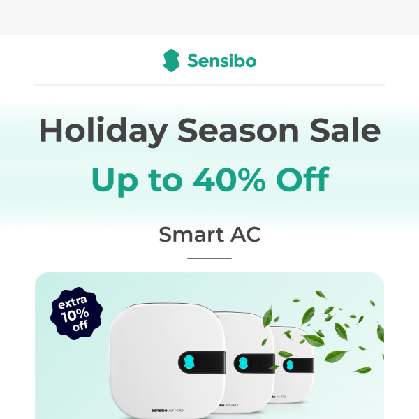 Chill-Proof Your Wallet with Sensibo's Holiday Season Sale! ✨