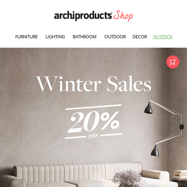 Winter sales: save 20% and furnish your living room!