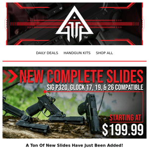 Best Selling Complete Slides Return! 🔫 Sig P320 & Glock Compatible