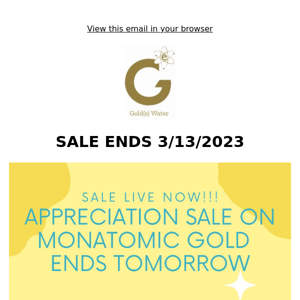 GOLDEWATER| DAY BEFORE END OF SALE|DONT MISS OUT!!