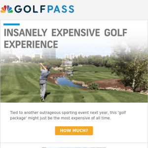 Most expensive golf package ever?