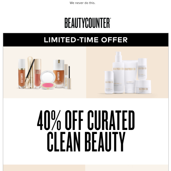 📢 40% off better beauty bundles