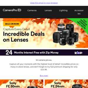 Looking For a Lens? Check Out Now Our Range!