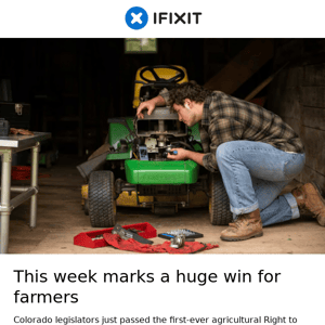 The first-ever agricultural Right to Repair Bill was passed