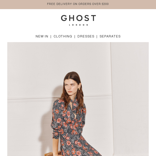 Unveiling the New Winter Print: Free Delivery on Orders Over £200 at Ghost
