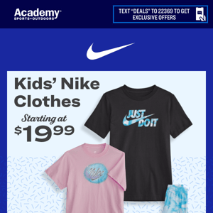🔥Kids’ Nike Styles, Starting at $19.99