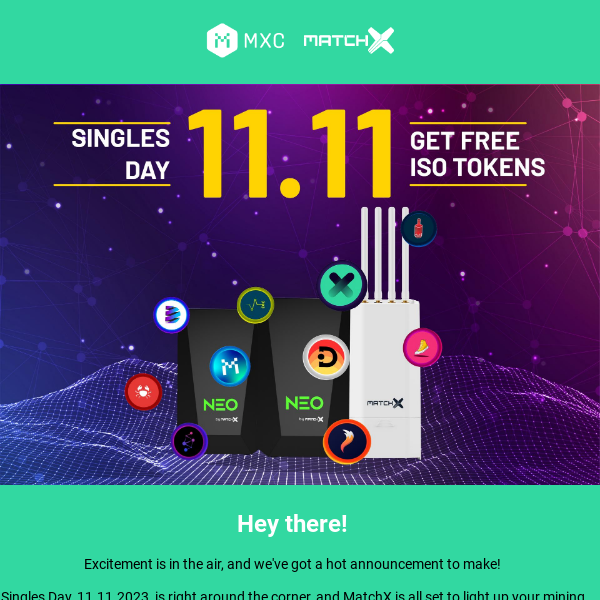 Unleash the Power of 11.11 and Treat Yourself with MatchX & MXC!