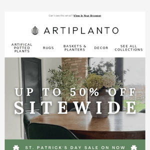 Artiplanto Get Lucky With Our St. Patrick's Day Sale☘️