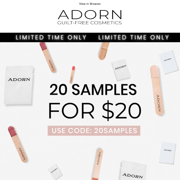 20 Samples for JUST $20 - 24HRS ONLY! 💝