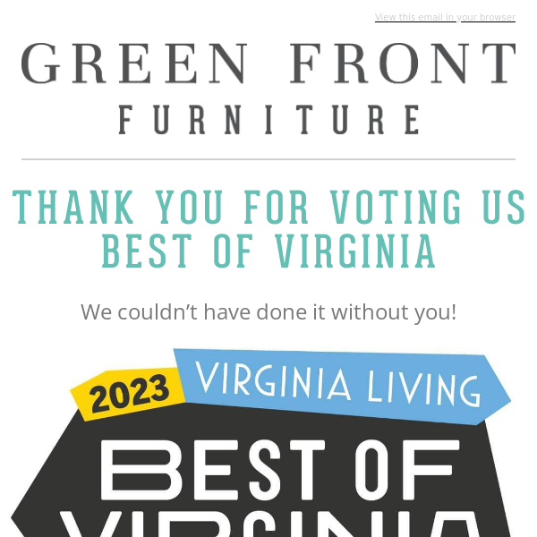 Thank you for voting us Best of Virginia!