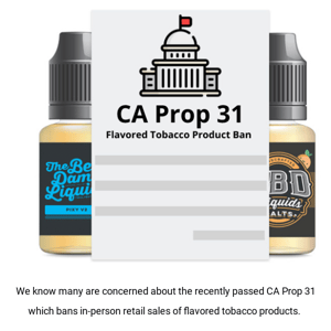 📃Prop 31 Flavor Ban