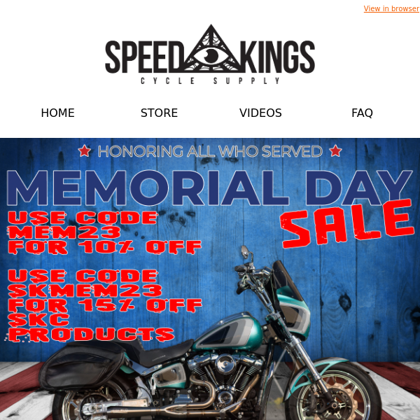 MEMORIAL DAY SALE