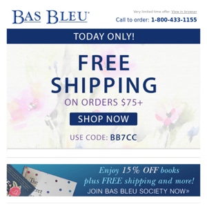 Today Only! Free Shipping