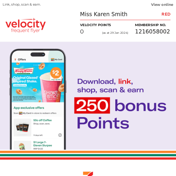 Virgin Australia, here's a simple way to earn 250 bonus Points